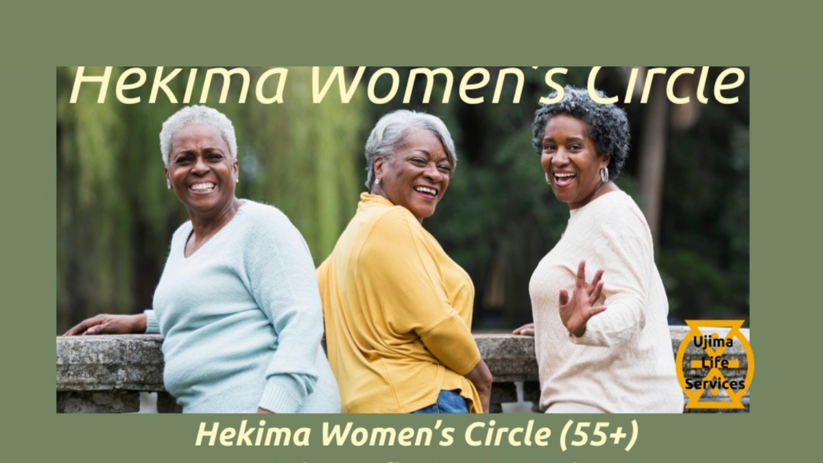 Women sitting in a circle and sharing stories at our Women’s Circle for seniors in Cheltenham.