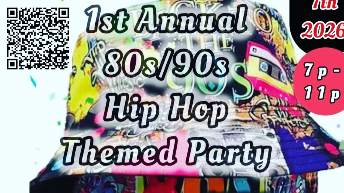 People dancing and enjoying our 80s/90s Hip Hop Party in Cheltenham.